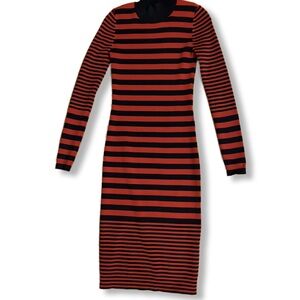 Michael Kors Midi striped sweater dress